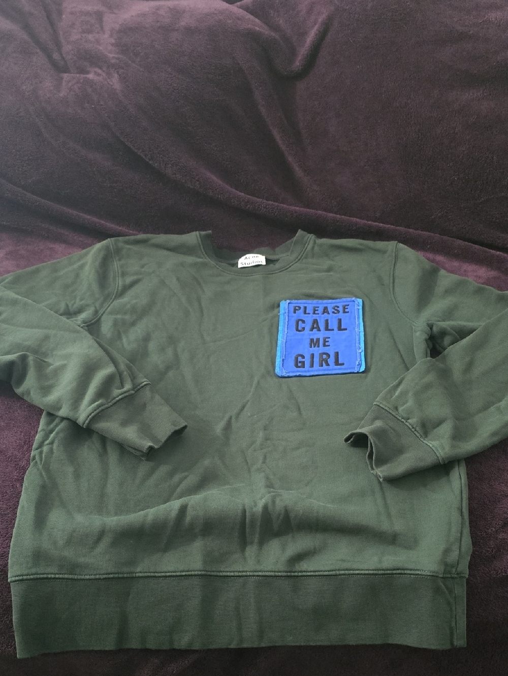 Acne Studios Please Call Me Girl Crewneck